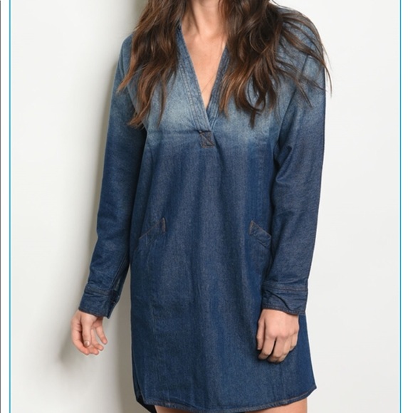 Dresses & Skirts - Denim Ombré Dress